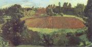 Konstantin Somov Ploughland oil painting artist